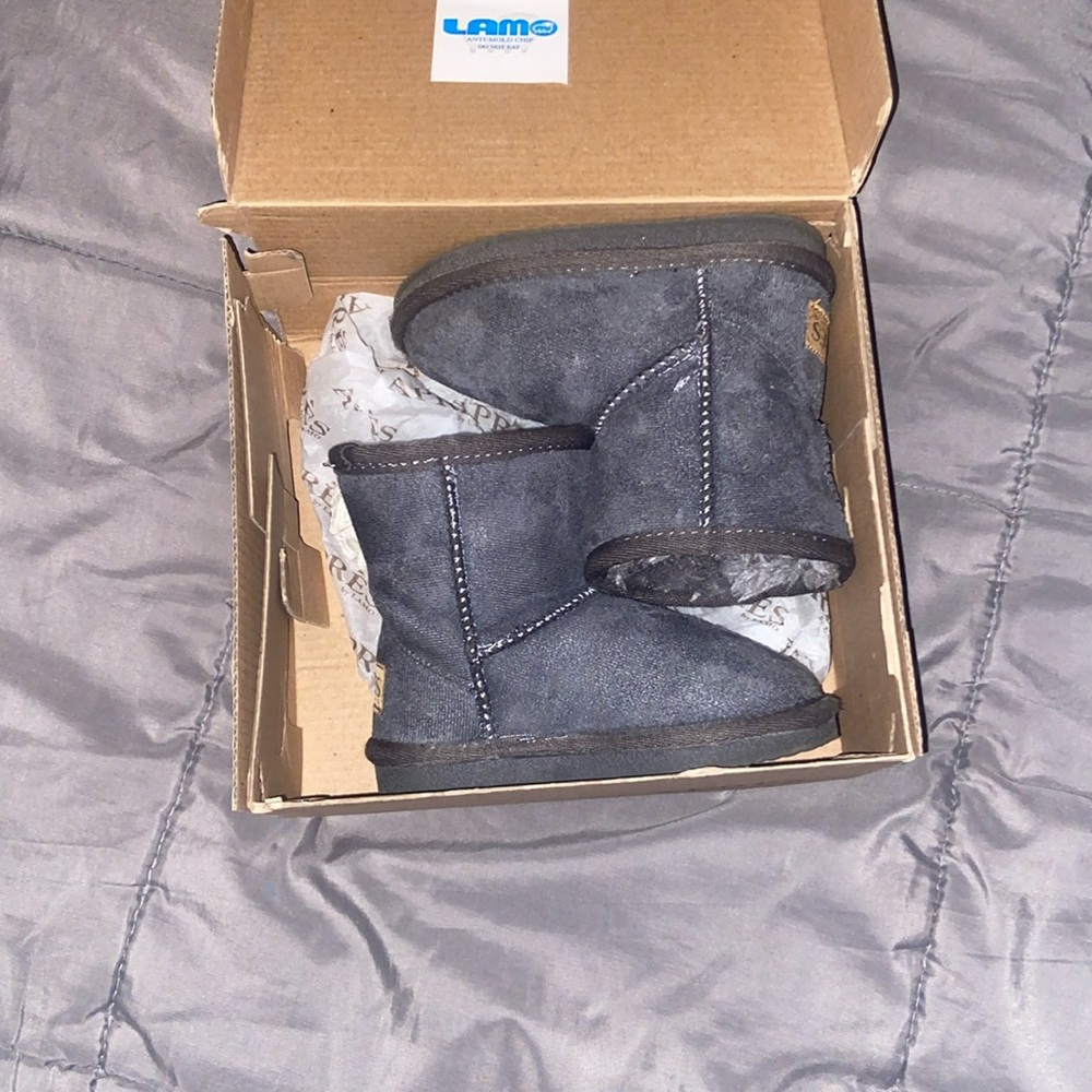 APRES BY LAMO TODDLER CALAIS GREY BOOTS 8C